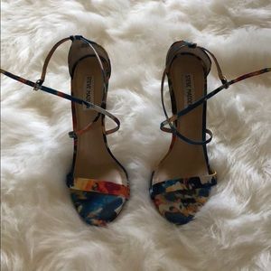 Steve Madden floral sandal heels